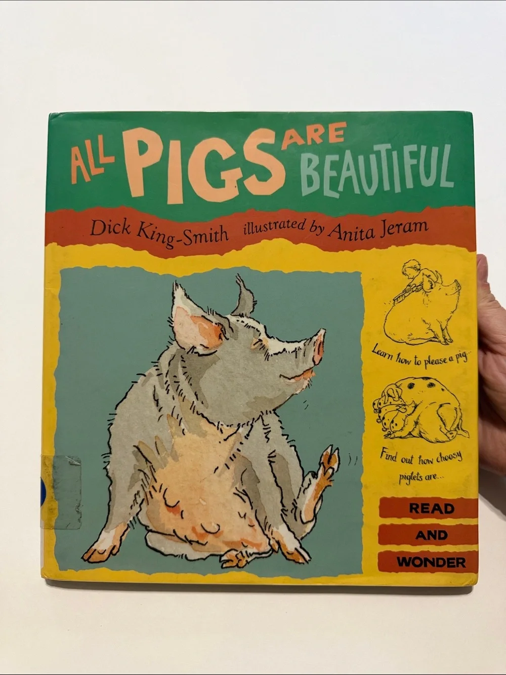 All Pigs Are Beautiful Children's Book - Green/Yellow Hard Cover